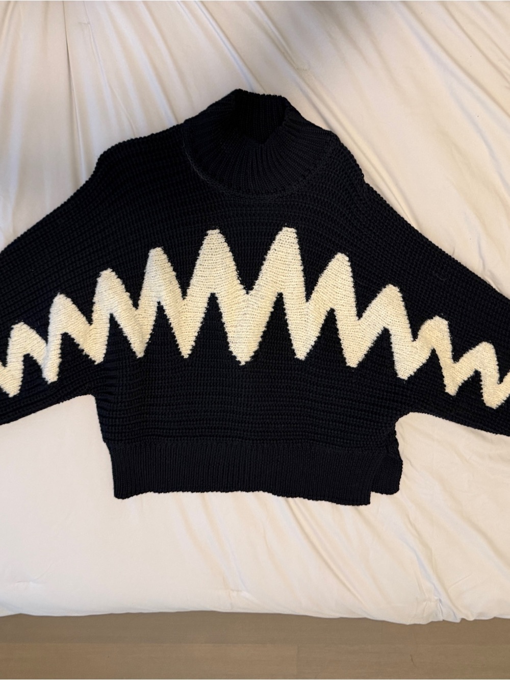 ba&sh Zigzag Knit Sweater